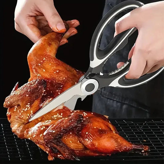 Heavy Duty Stainless Steel Kitchen Scissors for Fish Meat Chicken