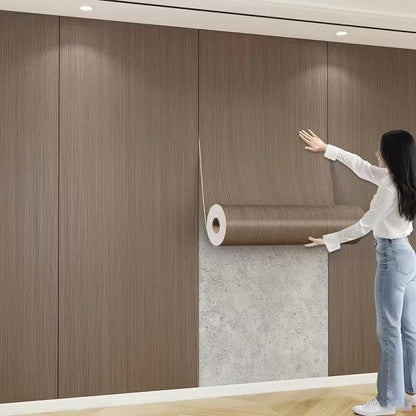 Waterproof Self-Adhesive Wood Grain Peel & Stick Wallpaper Veneer