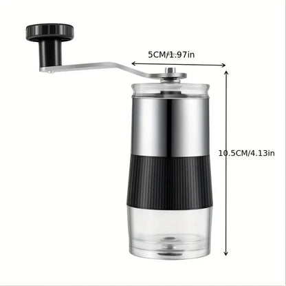 Mini Manual Coffee Grinder - Stainless Steel Ceramic Burr Bean Mill