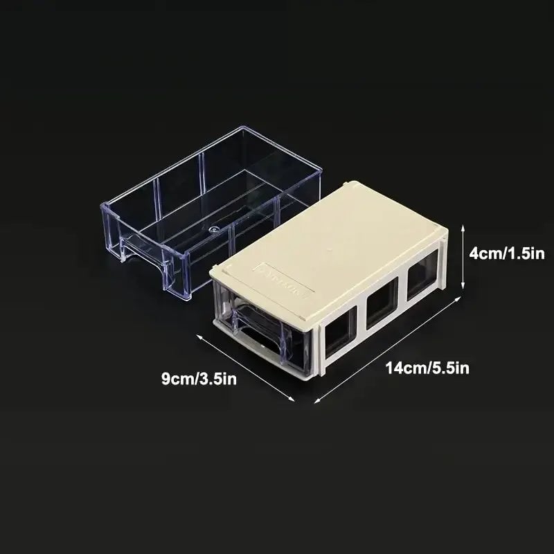 8/16pcs Mini Drawer Organizer 14x9x4cm Screw Parts Storage Bins