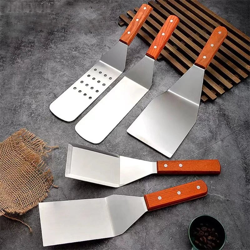 Stainless Steel Non-Stick BBQ Spatula & Grill Scraper Tool