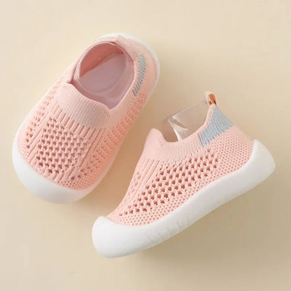 Breathable Knitted Slip-On Sneakers - Toddler Boys Girls Shoes