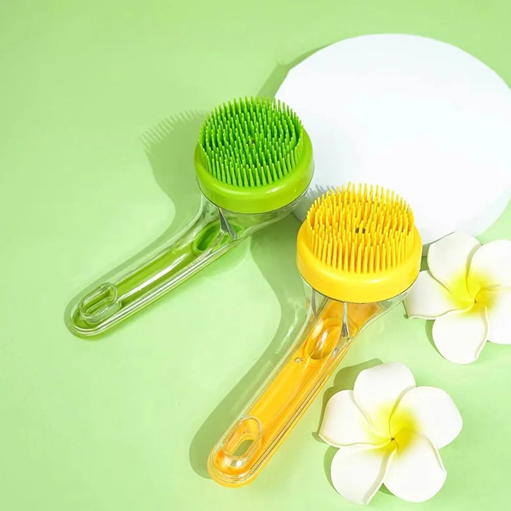 Pet Bath Brush Small Dogs Cats - Massage Scrub Tool Washing Essential