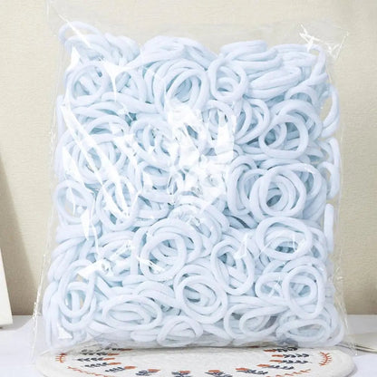 30-200pcs Nylon Hair Bands Set - Basic Ponytail Holders & Ties