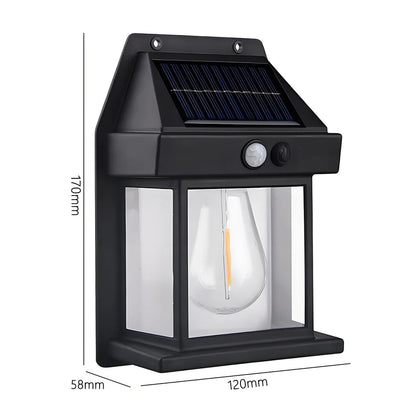 Waterproof Solar LED Wall Light with Motion Sensor Outdoor Garden