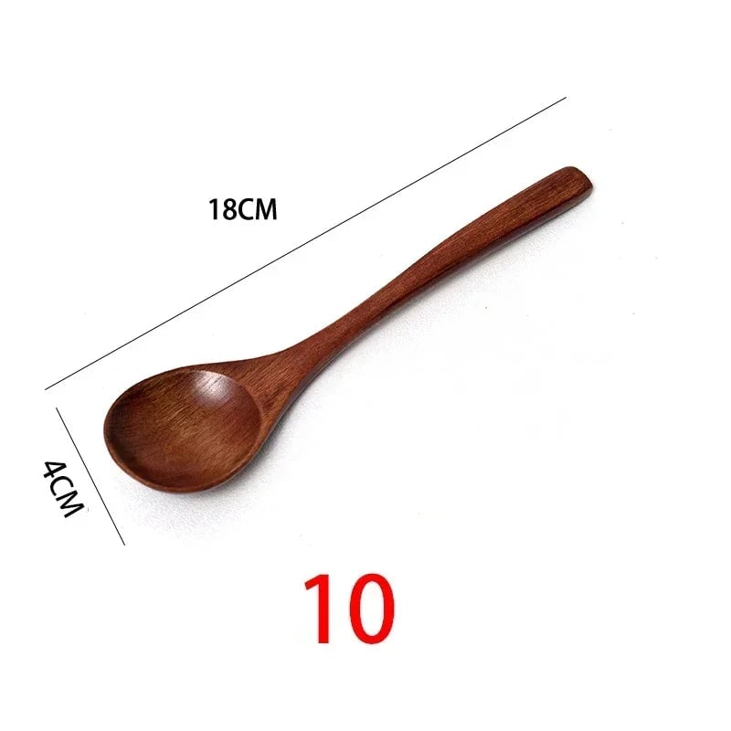 Natural Wooden Cooking Spoons - Multi-Purpose Kitchen Utensil Set