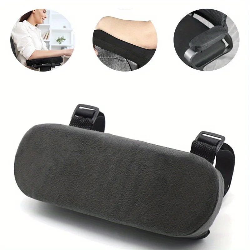 Memory Foam Armrest Pads - Office Chair Elbow Support Cushion