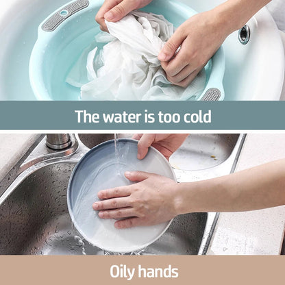 Waterproof Latex Rubber Cleaning Gloves - Kitchen Dishwashing