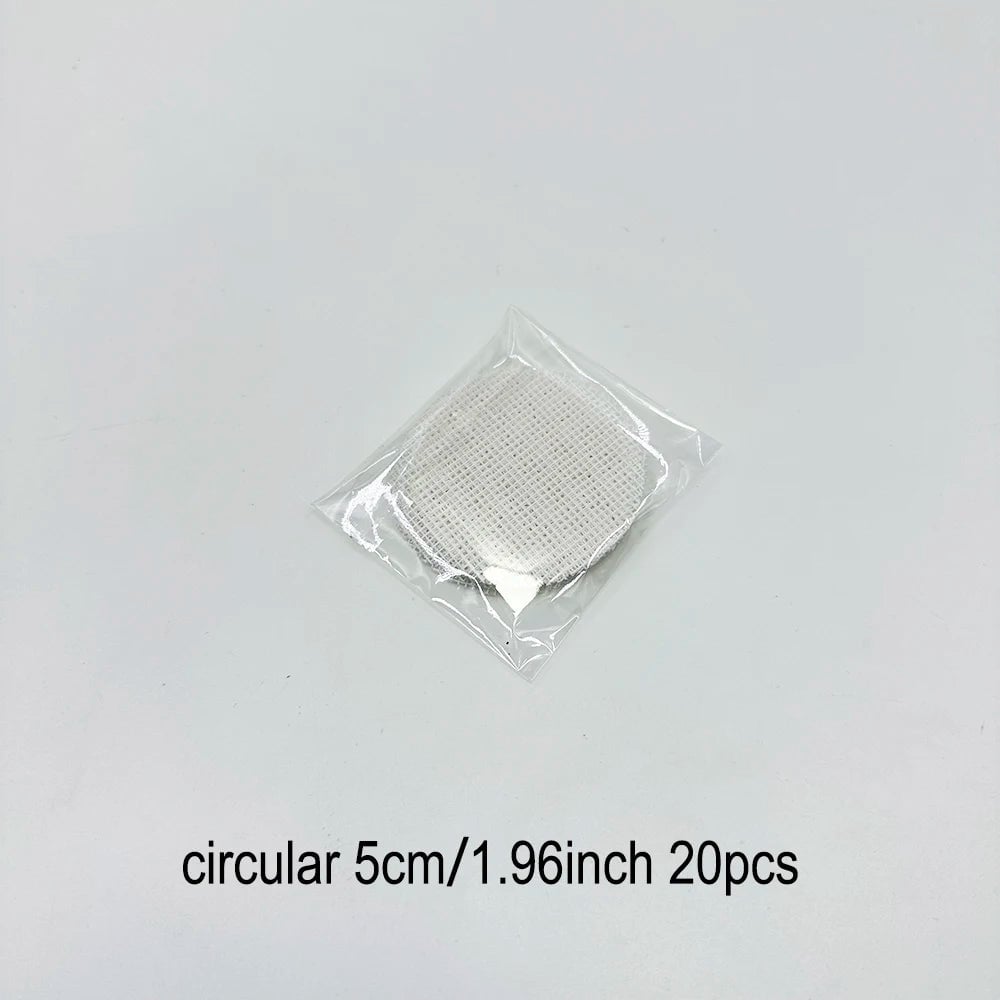 Bonsai Pot Mesh Sheets 100pcs - White Drainage Net Bottom Covers