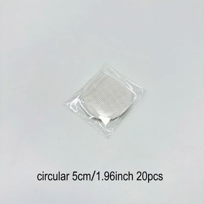 Bonsai Pot Mesh Sheets 100pcs - White Drainage Net Bottom Covers