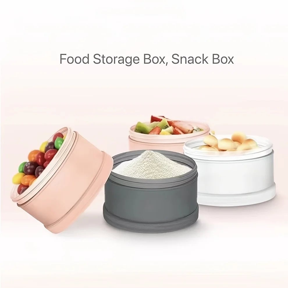 4-Grid Baby Formula Dispenser - BPA-Free Milk Powder Storage Container