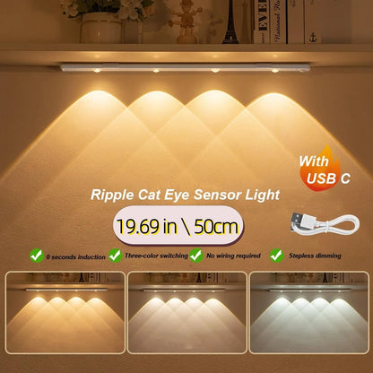 USB Rechargeable LED Motion Sensor Under Cabinet Light Kitchen