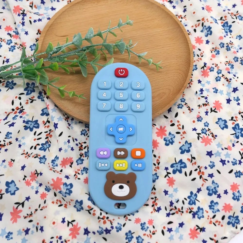 Silicone Remote Control Baby Teether Toys 1-4 Pack Kids Safe