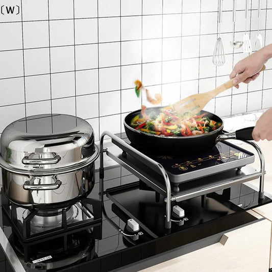 Stainless Steel Induction Cooker Floor Stand Multifunctional Rack