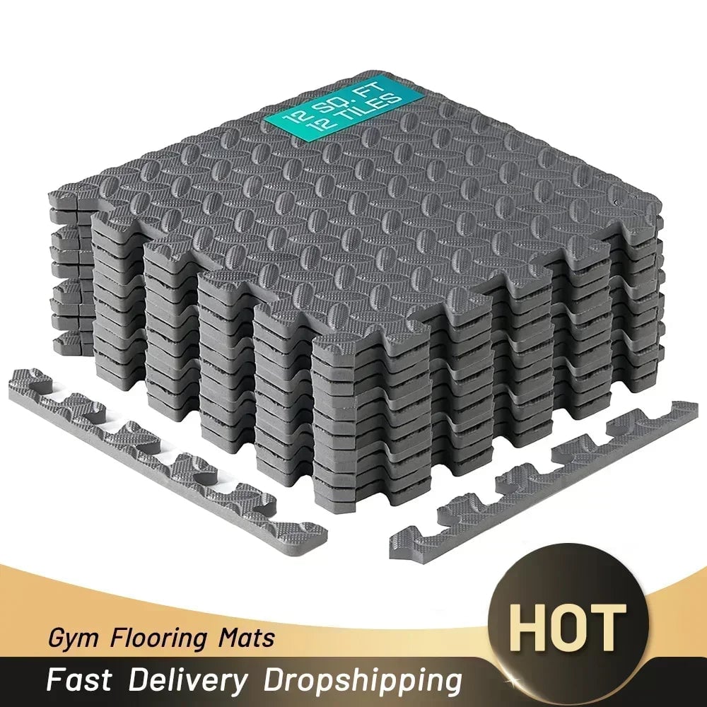 20Pcs EVA Interlocking Foam Floor Tiles - Puzzle Fitness Mat Set