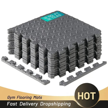20Pcs EVA Interlocking Foam Floor Tiles - Puzzle Fitness Mat Set