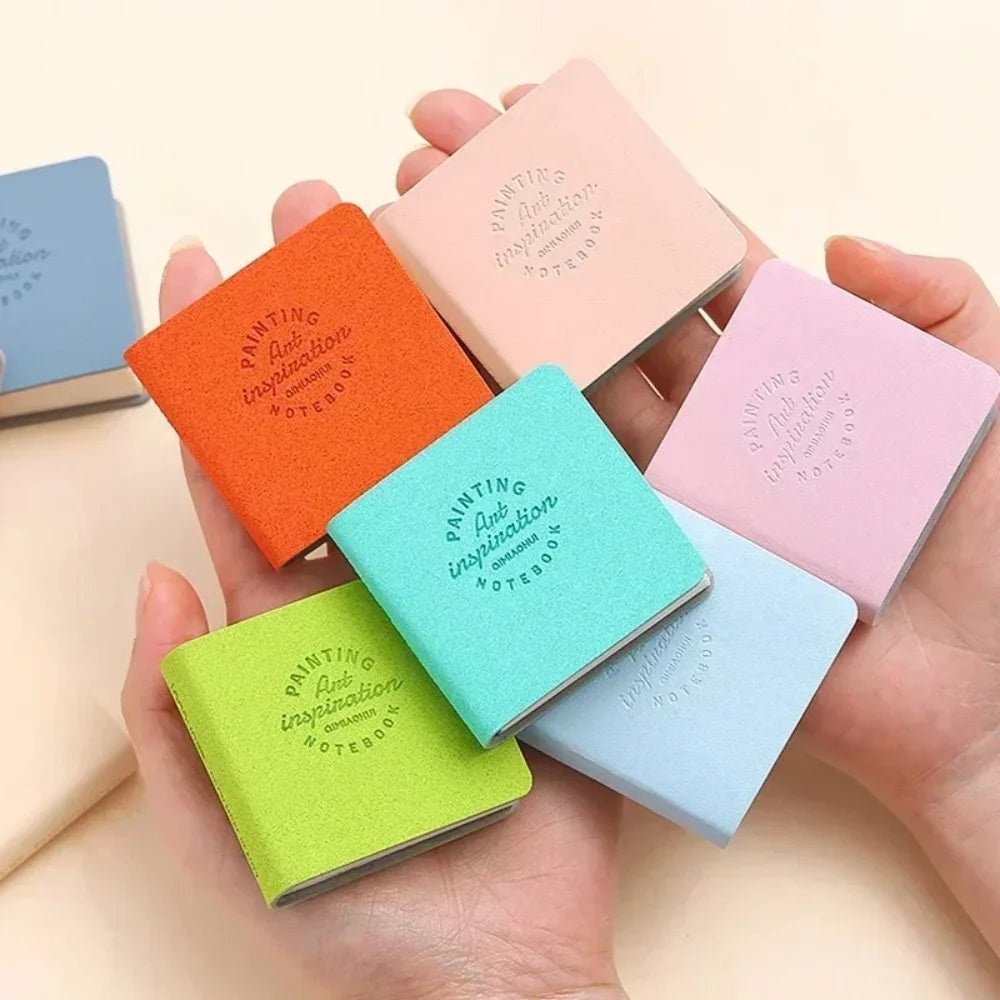 Square Watercolor Sketchbook Set 3-Pack Mini Thick Paper Drawing Books