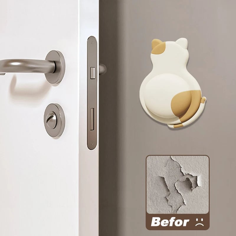 Silicone Door Handle Bumper Pads - Anti Collision Wall Protectors