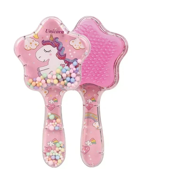 Anti Static Massage Unicorn Hair Brush - Tangle Detangle