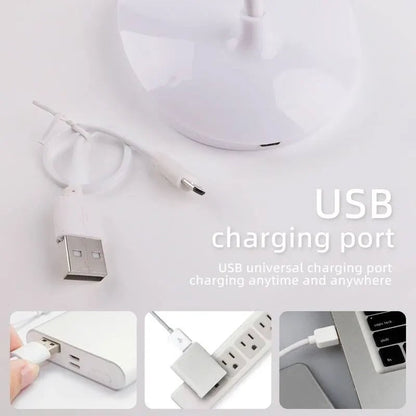 USB Rechargeable LED Desk Lamp Eye Protection Student Reading Light