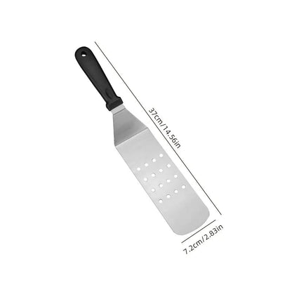 Stainless Steel Kitchen Scraper Spatula for BBQ Burgers & Cooking