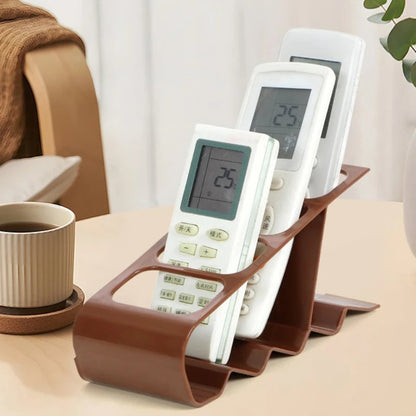 Multi-Compartment Remote Control Organizer Anti-Slip Storage Rack