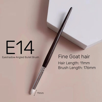 Natural Goat Hair Eyeshadow Blending Brush - Ebony Handle Makeup Tool