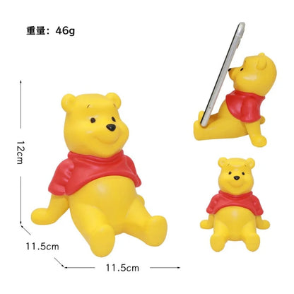 Pooh Bear Phone Stand Desktop Holder Cartoon Doll Design Gift