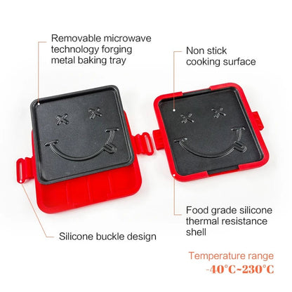Microwave Toastie Sandwich Maker Panini Press Dishwasher Safe