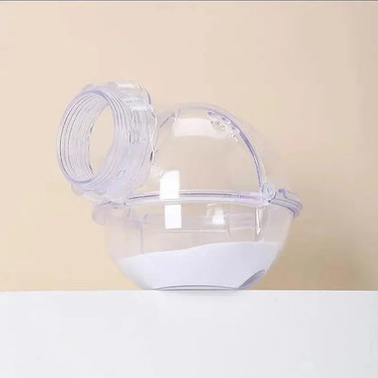 Small Pet Sand Bath House - Hamster Gerbil Mouse Toilet Bathroom Cage