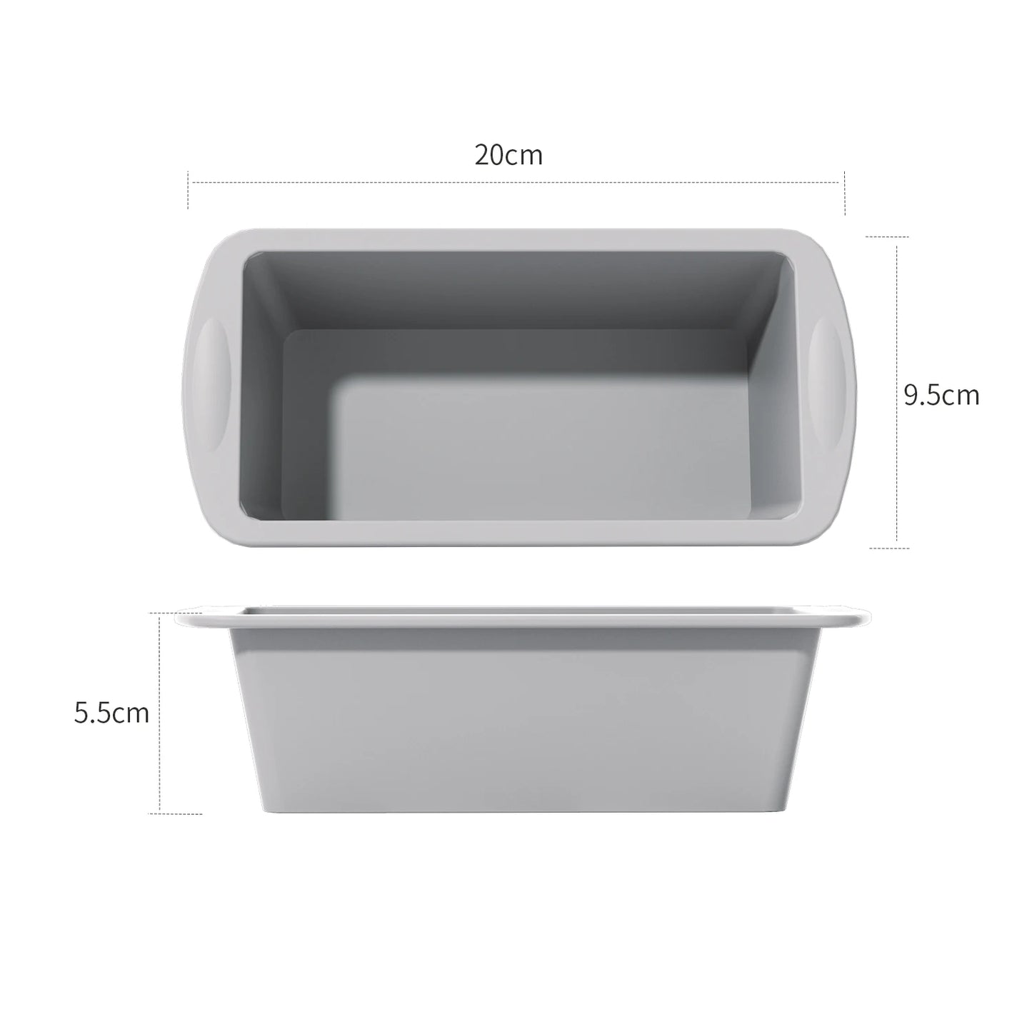 Silicone Mini Loaf Pans NonStick Rectangle Cake Baking Molds Set