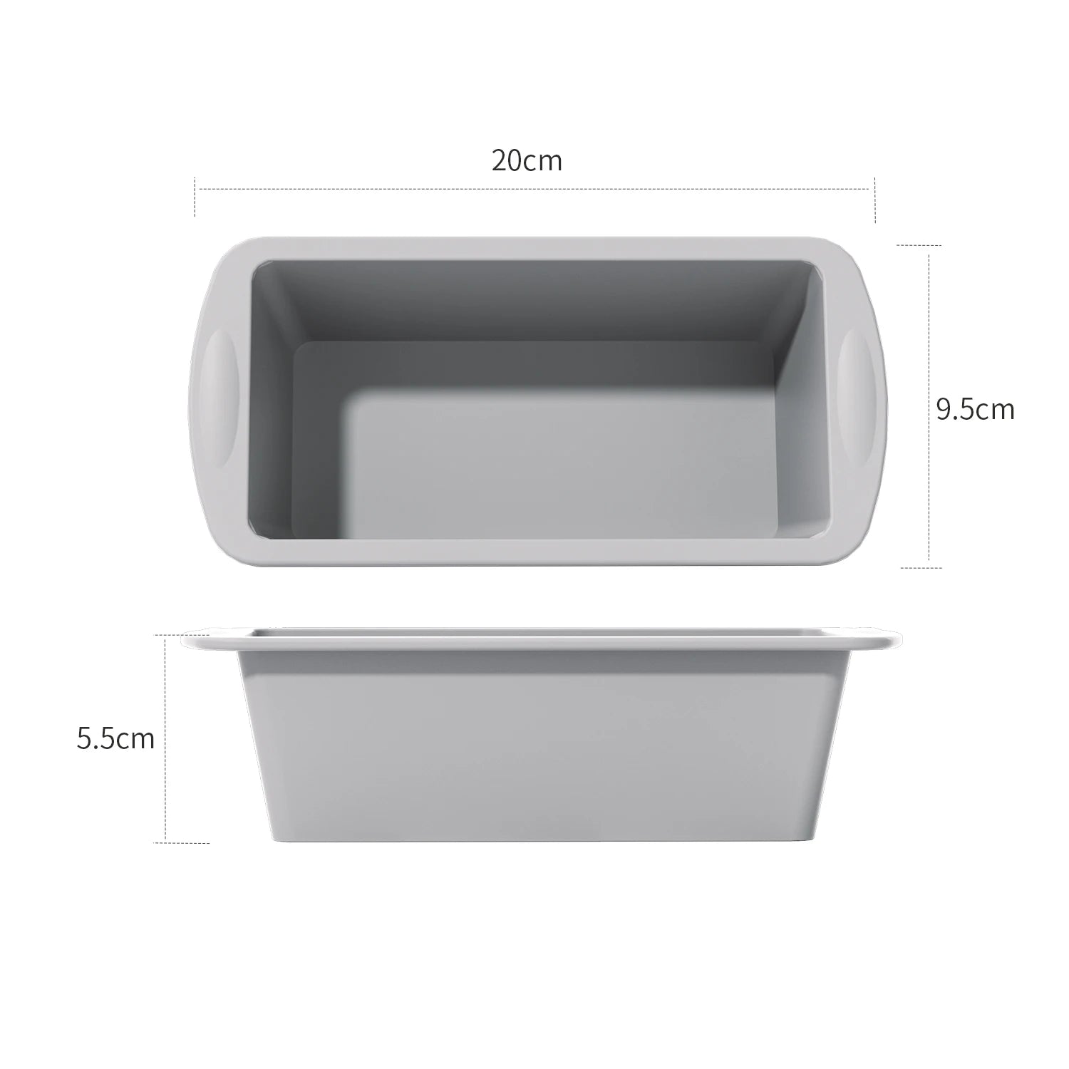 Silicone Mini Loaf Pans NonStick Rectangle Cake Baking Molds Set