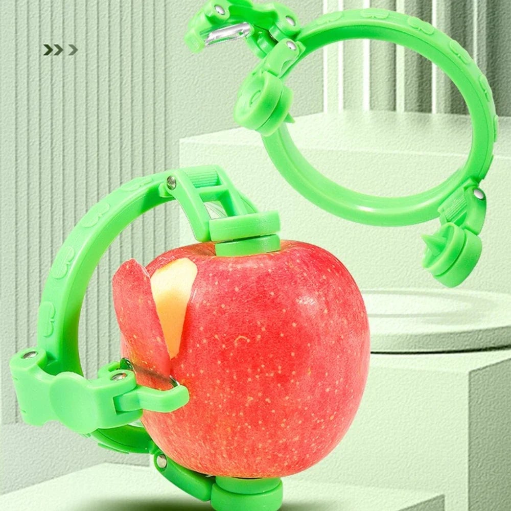 Handheld Rotating Fruit Peeler - Apple Pear Spiralizer Kitchen Tool