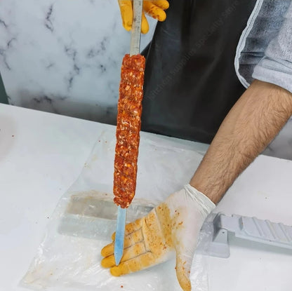 Single Row Kebab Maker Machine - Reusable Plastic BBQ Skewer Press