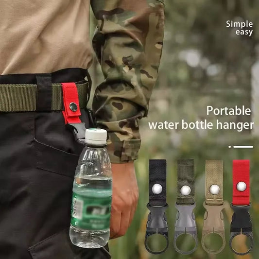 Nylon Webbing Buckle Water Bottle Holder Carabiner Belt Clip