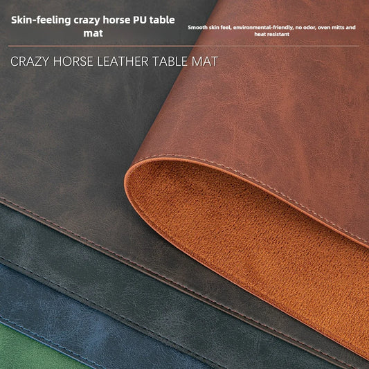 Large Waterproof PU Leather Desk Pad - Non-slip Mouse Mat Cover