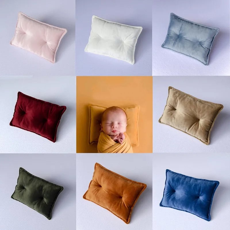 Velvet Newborn Photography Posing Cushion - Mini Baby Pillow Prop