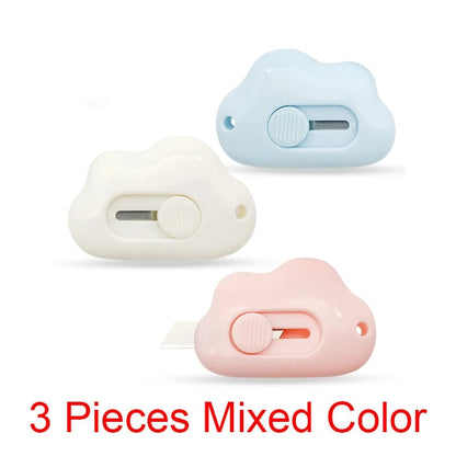 Mini Pocket Cloud Art Utility Knife - Refillable Paper Cutter Craft Tool
