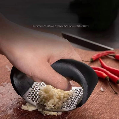 Stainless Steel Manual Garlic Press Crusher Mincer Kitchen Tool