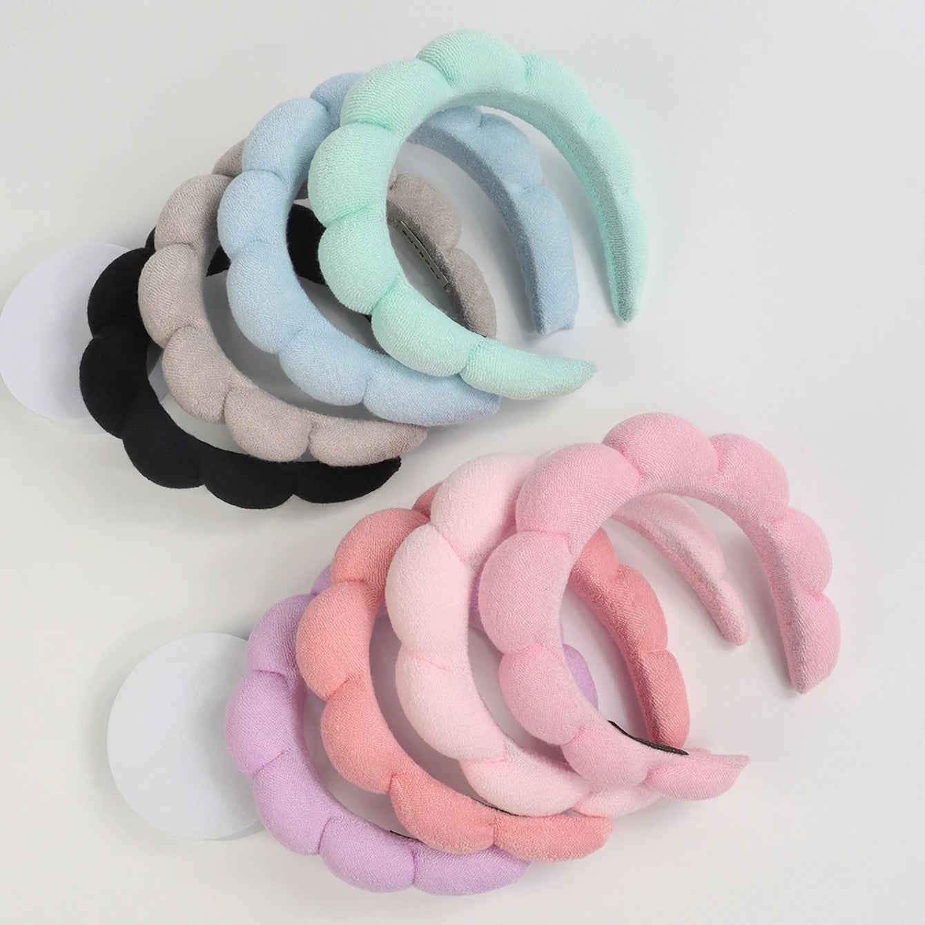 Microfiber Spa Headband Set - Face Washing Scrunchie Wristbands