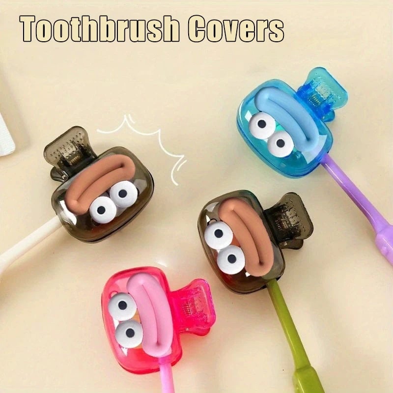Mini Toothbrush Head Covers - Portable Protective Clips for Travel