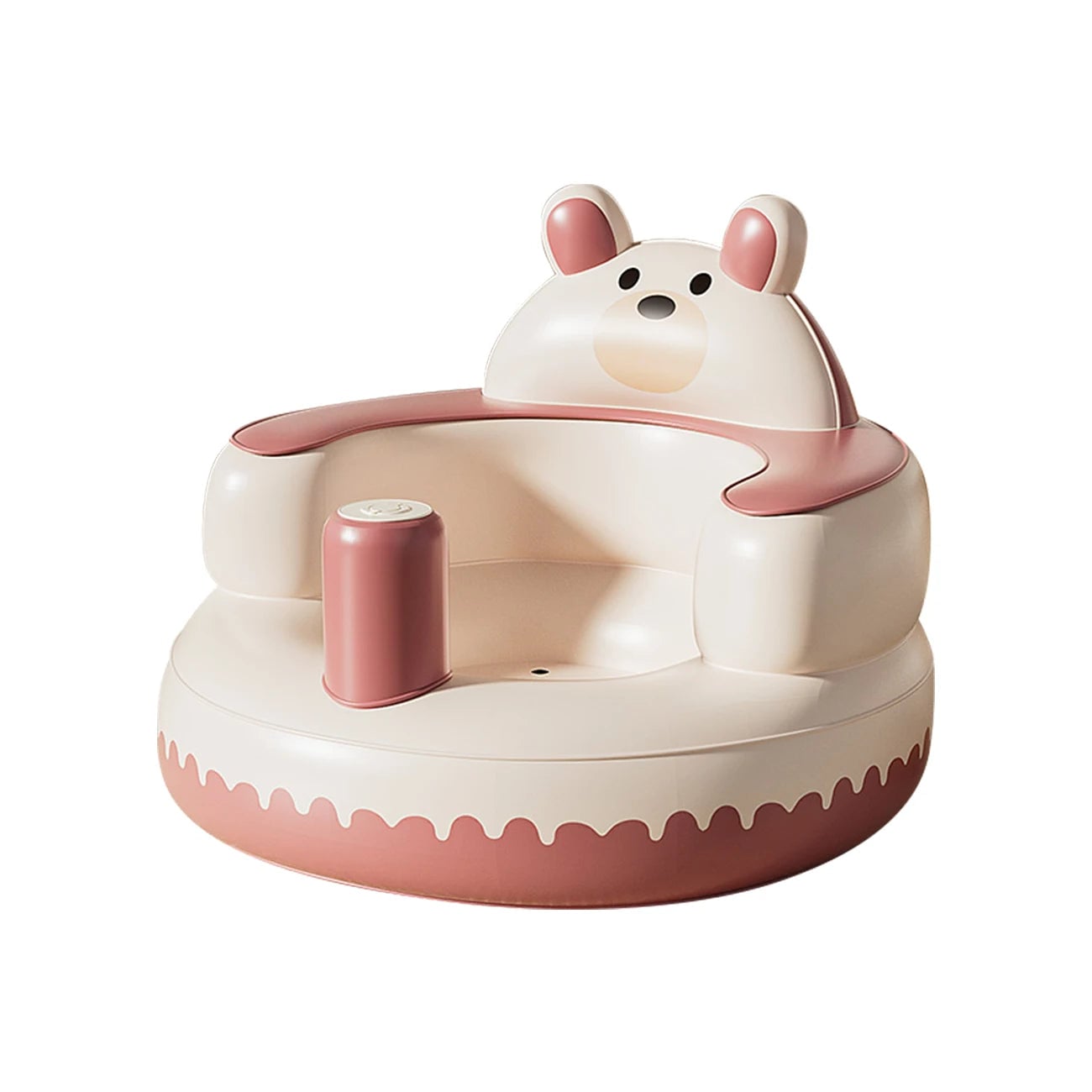 Inflatable Baby Floor Seat Built-in Air Pump 3+ Months Sit Me Up Chair