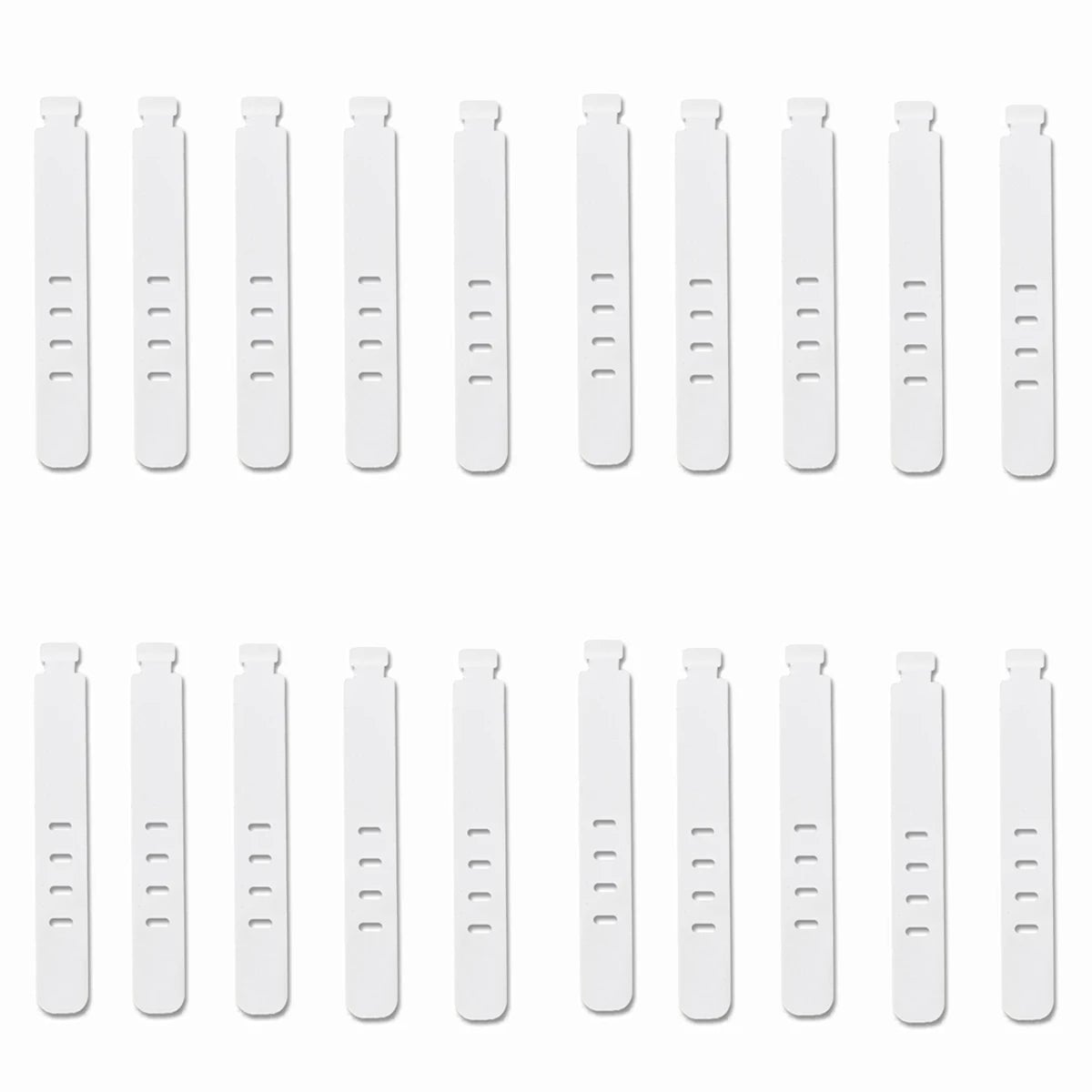 20PCS Silicone Cable Ties Reusable Wire Organizer Cord Holder Straps