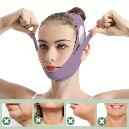 Graphene Fiber Face Lift Band - Double Chin Reducer Jawline Definer