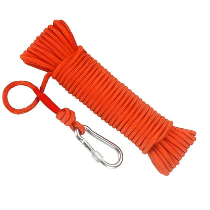 6mm Emergency Rescue Rope 20m - Nylon Safety Climbing Rope Magnet