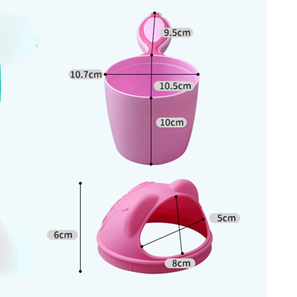 Baby Bath Shampoo Rinse Cup - Gentle Hair Washing Bailer Tool