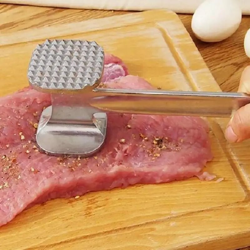 Zinc Alloy Meat Tenderizer Hammer - Heavy Duty Mallet for Beef Steak