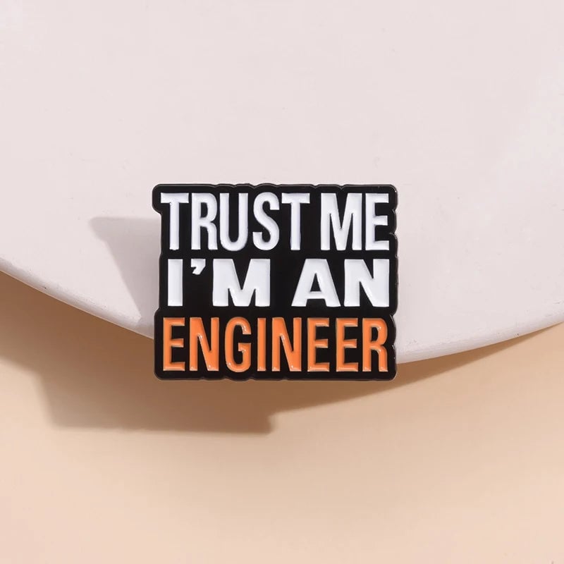 Engineer Enamel Pin - Cartoon Badge Lapel Brooch Backpack Accessory