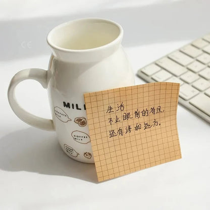 80-Sheet Sticky Notes Set - Office Bookmark Planning Stickers