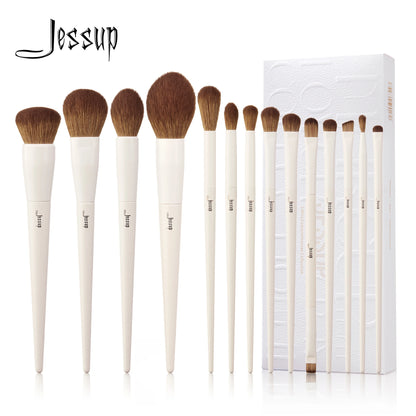 Jessup 14pc Synthetic Makeup Brush Set Foundation Contour Eyeshadow